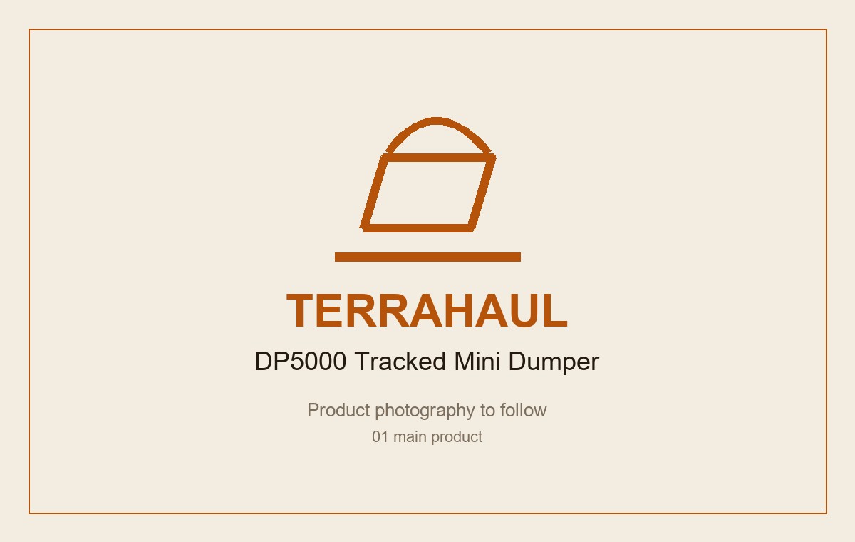 TerraHaul DP5000 500 kg Tracked Mini Dumper